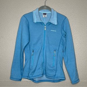 Patagonia Women’s Blue Full-Zip R1 Polartec Fleece Long Sleeve Jacket 40135 XS